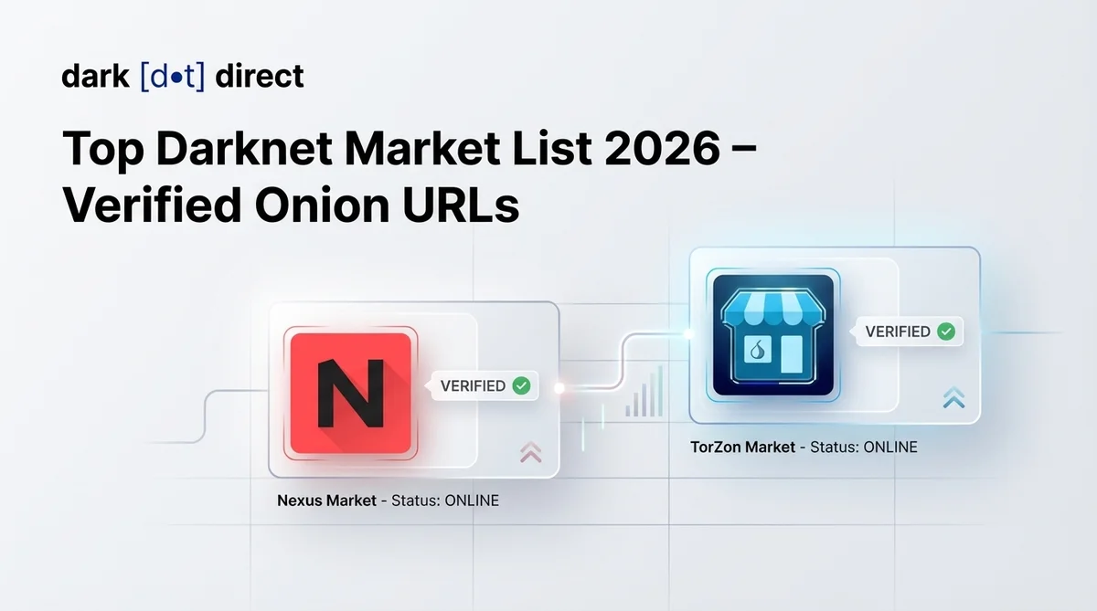 Top Darknet Market List 2026 – Verified Darknet Market Links & Onion URLs